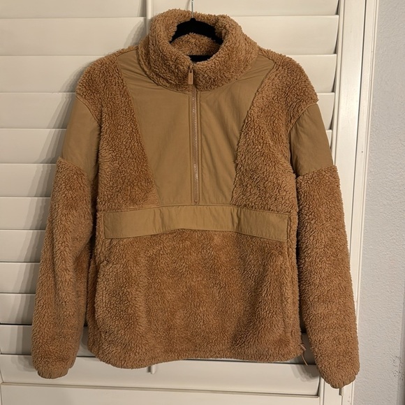 Pink Victoria’s Secret Fleece half zip Sherpa Sweatshirt - Picture 3 of 8